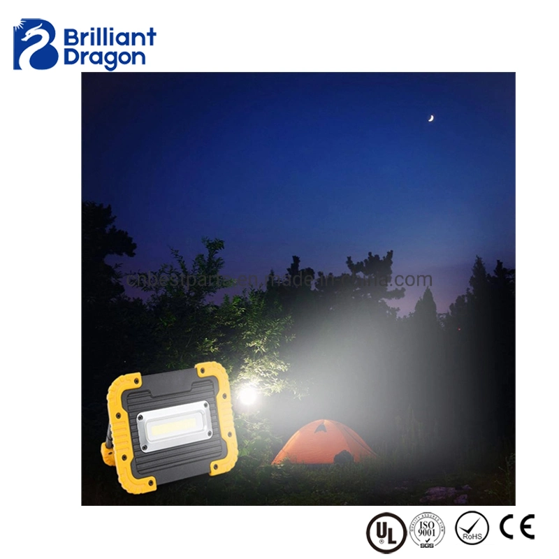 Rotating Handle 10W COB Car Inspection Spotlight 750 Lumen 4400mAh Rechargeable Working Lamp Portable LED Work Light with 3 Flashing Modes