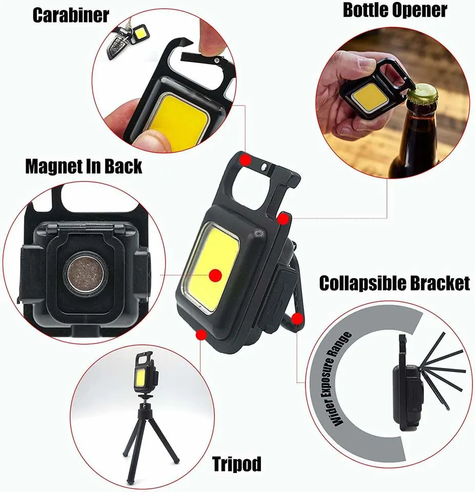 Mini LED Work Outdoor Emergency Light Key Chain Light LED Torch LED