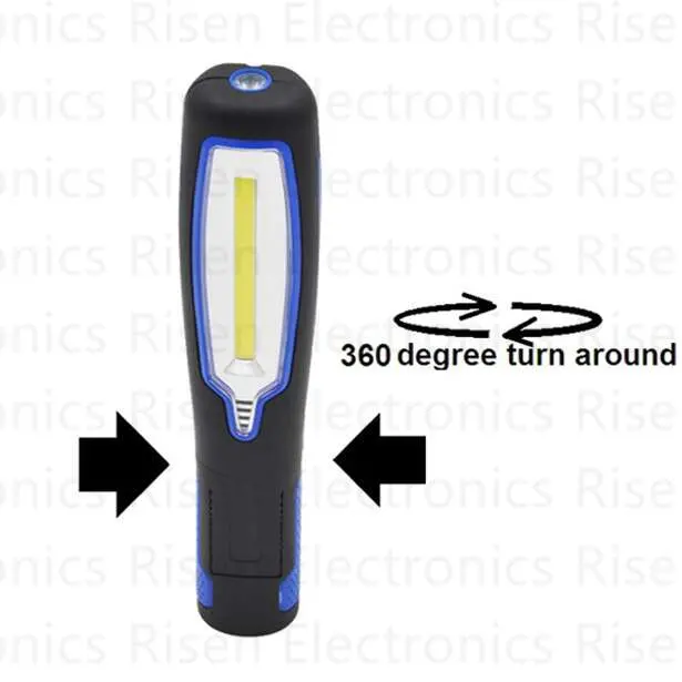 3W COB Work Light with Magnet and Hanger Inspection Lamp