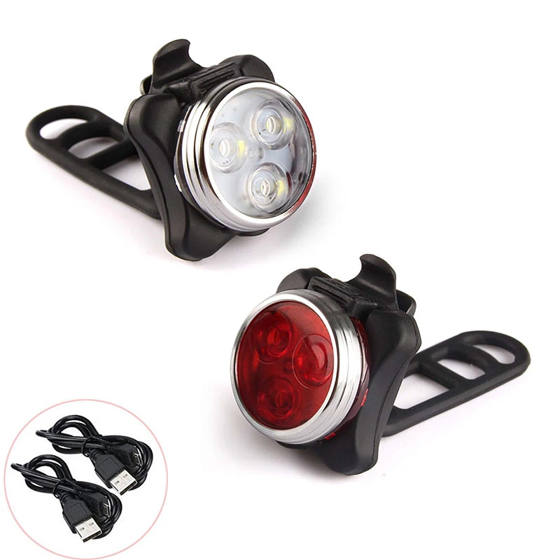 USB Rear Head Tail Handle Outdoor Bicycle Light Outdoor Rading Bike Lights