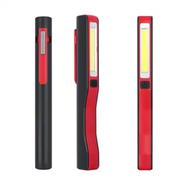 도매 품질 미니 휴대용 검사 스포트라이트 포켓 마그네틱 클립 COB LED 작업 램프 충전식 Penlight 뜨거운 LED 작업 빛